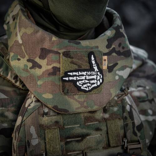 M-Tac – Skeleton Shooter Patch – Stickerei – 500D Cordura – Schwarz – 51375002