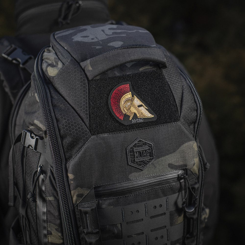 M-Tac – Spartan Helm-Patch – Stickerei – 500D Cordura – Gold/Rot – 51333000