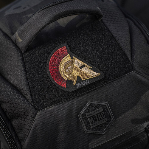 M-Tac – Spartan Helm-Patch – Stickerei – 500D Cordura – Gold/Rot – 51333000