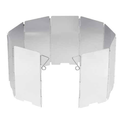 MFH - Aluminium-Windschutz für Campingkocher - 65,5 x 13,5 cm - 33686