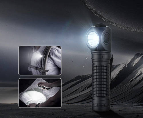 NEXTorch  – P10 LED-Winkel-Taschenlampe – 1400 lm – Schwarz – P10