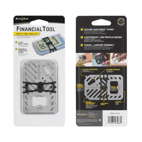 Nite Ize - FinancialTool Multi Tool Wallet - Rostfrei - FMT2-11-R7