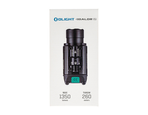 Olight - Waffenlicht mit Laservisier BALDR Pro Schwarz - 1350 Lumen