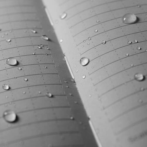 Rite in the Rain - Wasserdichtes großes gebundenes Notizbuch - 223 x 175 mm - 80 Blatt - Schwarz - 770F-LG