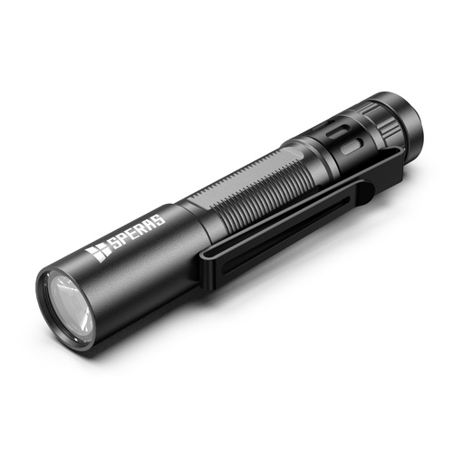 Speras - M10 LED Taktische Taschenlampe - 200 lm - Schwarz - SPERAS M10