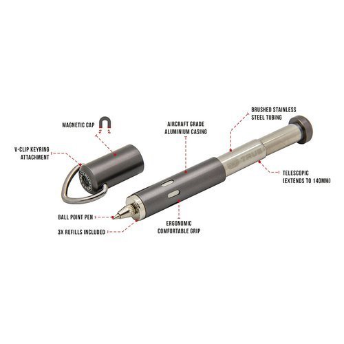 True Utility - Teleskopstift - Schlüsselanhänger-Zubehör - TU258K