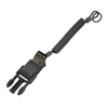 Cetacea Tactical - QR-Waffen-Lanyard mit männlicher Schnalle - Schwarz - TA-QRMC-BLK