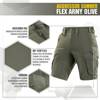 M-Tac - Aggressor Sommer Flex Tactical Shorts - Army Olive - 20472062