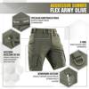 M-Tac - Aggressor Sommer Flex Tactical Shorts - Army Olive - 20472062