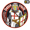 M-Tac – Deus Vult Patch – 3D PVC – Weiß/Rot – 51116000