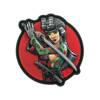 M-Tac – Tactical Girl №3 Yakuza Patch – PVC – hellgrüne Tattoos – Vollfarbe – 51116405