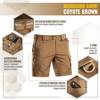 M-Tac - Taktische Shorts Aggressor - PoliCotton - Rip-Stop - Coyote Brown - 20018017