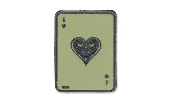 101 Inc. - 3D Patch - Ace Of Hearts - OD Green