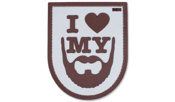 101 Inc. - 3D Patch - I Love My Beard - Desert