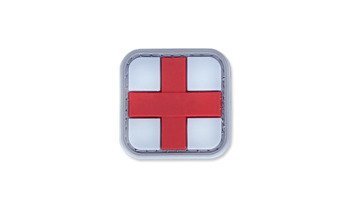 4TAC - PVC Patch - Medic Cross - White-red