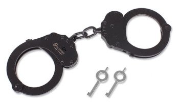 Alcyon - Steel Handcuffs - Double Lock - Black - 5050-B