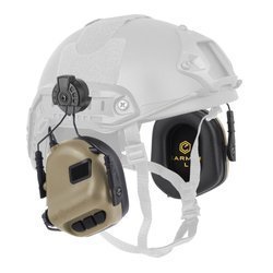 Earmor - Hearing Protection Earmuff M31H PLUS for FAST Helmets - Coyote Tan - M31H-TN/ARC (PLUS)