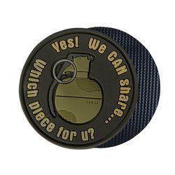 Helikon - PVC Patch - We Can Share - Brown - OD-GSH-RB-19