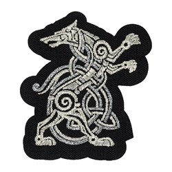 M-Tac - Fenrir Wolf Patch - Embroidery - 500D Cordura - Black - 51327002