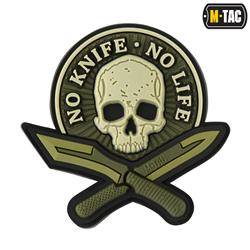 M-Tac - No Knife - No Life 3D PVC Patch - Olive - 51128001