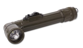 Mil-Tec - Angle Flashlight 2AA - OD Green - LED - 15143001