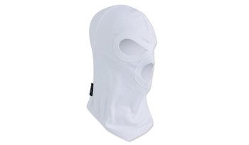 Mil-Tec - Balaclava - 3 Wholes - Cotton - White - 12109007