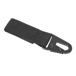 Mil-Tec - Strap with metal carabiner - 70mm - Black - 15916002