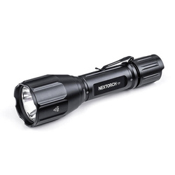 NEXTorch - T7 V2.0 LED Tactical Flashlight with 2600 mAh Battery - Hunting Set - 1300 lm - Black - T7 HUNTING SET V2.0