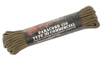 Teesar Inc. - Paracord 4 mm - 15,25m - Coyote Brown - 15945005