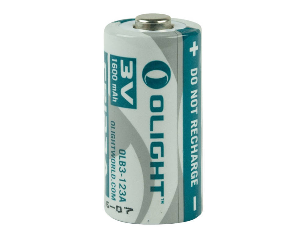 Olight CR123A Lithium battery 3V 1600mAh