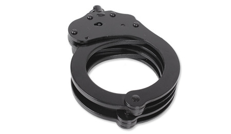 Alcyon - Steel Handcuffs - Double Lock - Black - 5050-B