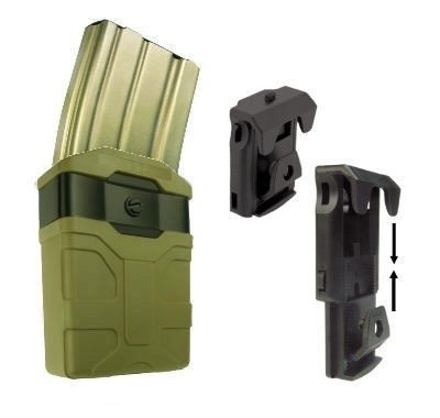 ESP - Belt mounted Swivel Plastic Holder for M16, M4 Magazine - Black - MH-04-AR15 BK