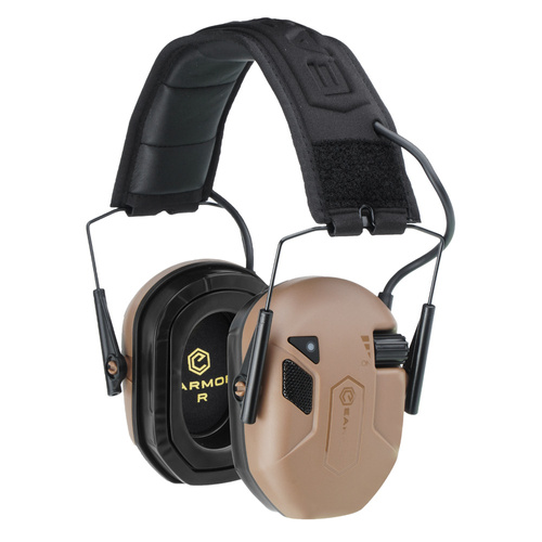 Earmor - Active Hearing Protectors M300T - NRR 23 dB - Bluetooth 5.4 - Coyote Brown - M300T-CB