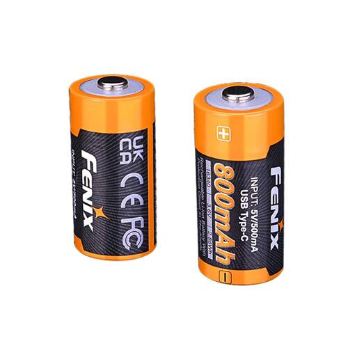 Fenix - Rechargeable Battery USB ARB-L16U 16340 - 800 mAh - 3,6V - ARB-L16U