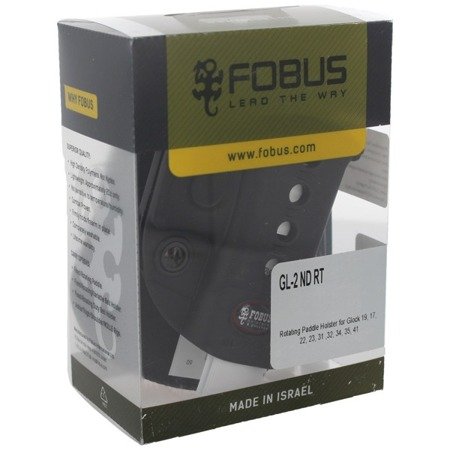 Fobus - Holster for Glock 17, 19, 19X, 22, 23, 31, 32, 34, 35, 45 - Rotating Paddle - Right - GL-2 ND RT