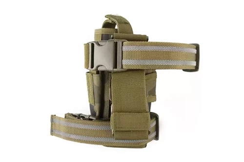 GFC Tactical - Holster Thigh with Magazine Loader - Nylon - Pattern 93 Forest Panther - GFT-29-011418 