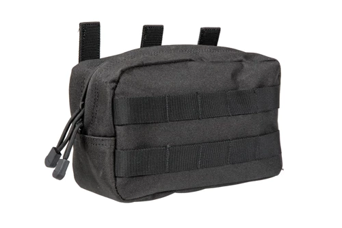 GFC Tactical - Horizontal Medium Cargo Pouch - Black - GFT-19-019550.