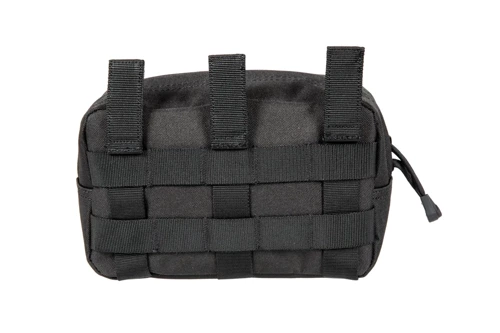 GFC Tactical - Horizontal Medium Cargo Pouch - Black - GFT-19-019550.