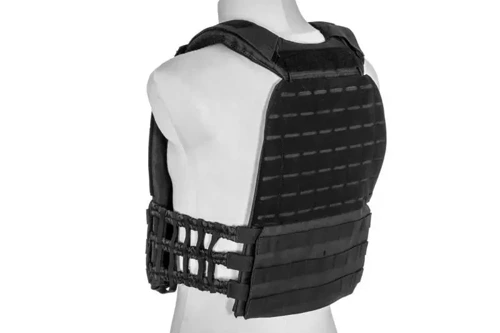 GFC Tactical - Tactical Vest Plate Carrier - Laser Cut - Black - GFT-18-028656