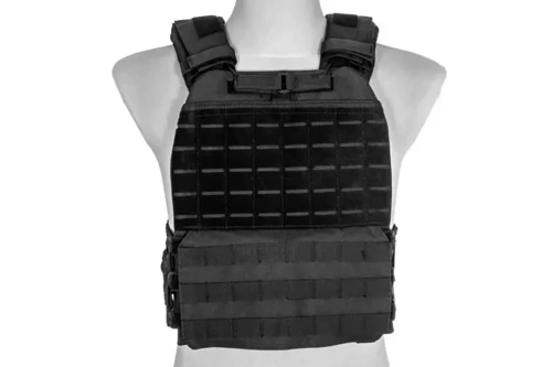 GFC Tactical - Tactical Vest Plate Carrier - Laser Cut - Black - GFT-18-028656