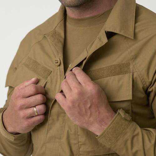 Helikon - Military Sweatshirt Raid - Ripstop - 8 Pockets - Coyote - BL-RAD-SP-11