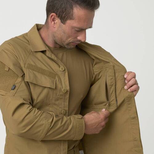 Helikon - Military Sweatshirt Raid - Ripstop - 8 Pockets - Coyote - BL-RAD-SP-11