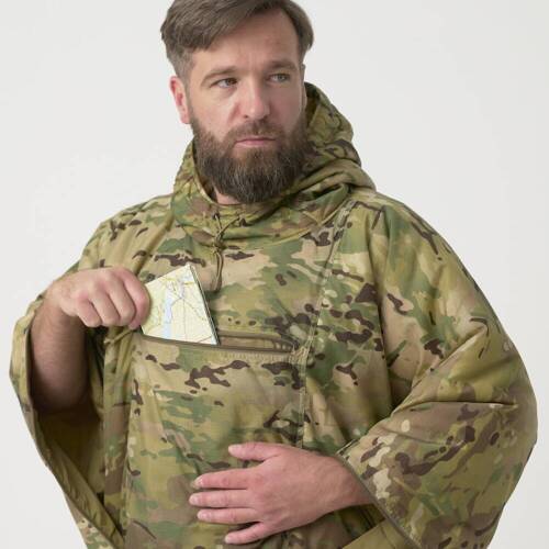 Helikon - Poncho Swagman Roll - Climashield Apex - Multicam Black - PO-SMR-BL-0C