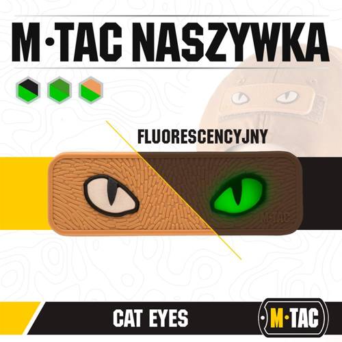 M-Tac - 3D PVC Cat Eyes Patch - Coyote - 51114005