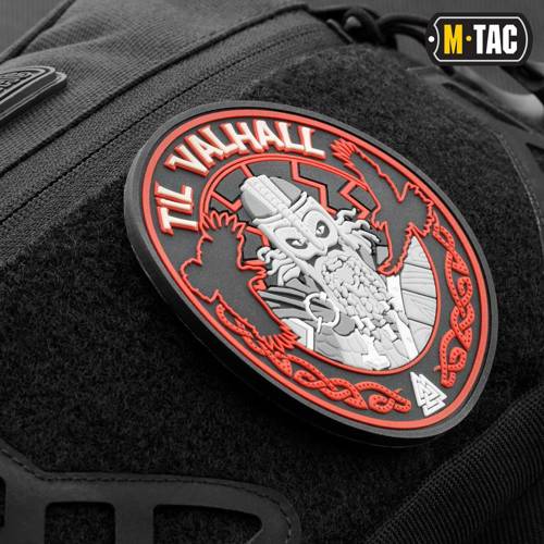 M-Tac - 3D PVC Til Valhall Patch - Black / Red - 51142332