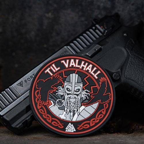 M-Tac - 3D PVC Til Valhall Patch - Black / Red - 51142332