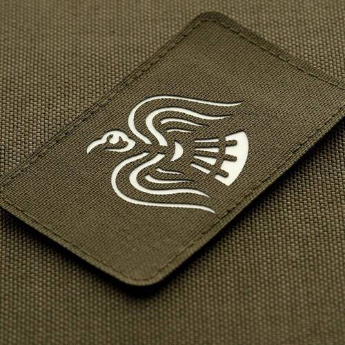 M-Tac - Crow Banner Patch - 500D Cordura - Laser Cut - Fluorescent - Ranger Green/GID - 51171239