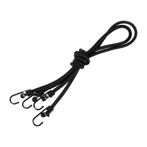 M-Tac - Elastic Cord with Hooks - Black - YL202107001