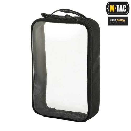 M-Tac - Elite Small Transparent Organizer - 22 x 14 cm - Black - 10147002-S