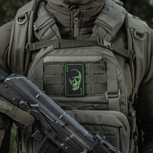 M-Tac - Face of War Patch - Embroidery - Black/Green - 51389201